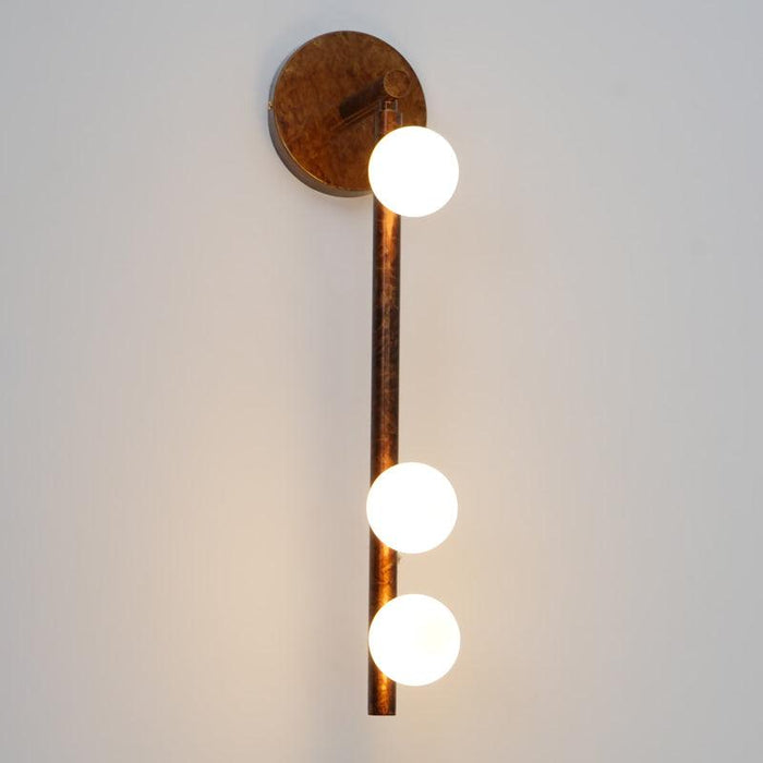 Brass Glass Tube Wall Lamp - DWHOME