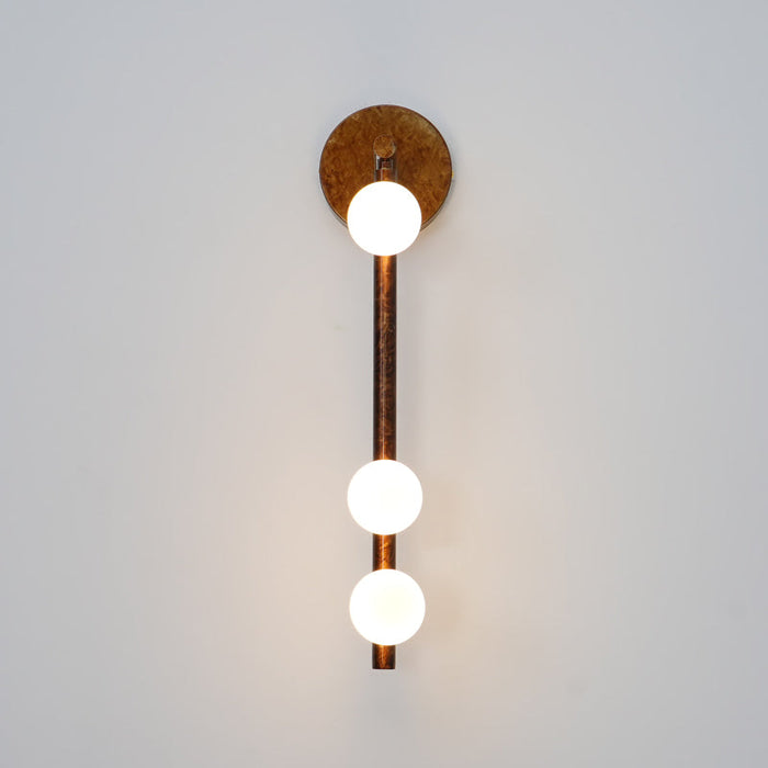 Brass Glass Tube Wall Lamp - Vakkerlight