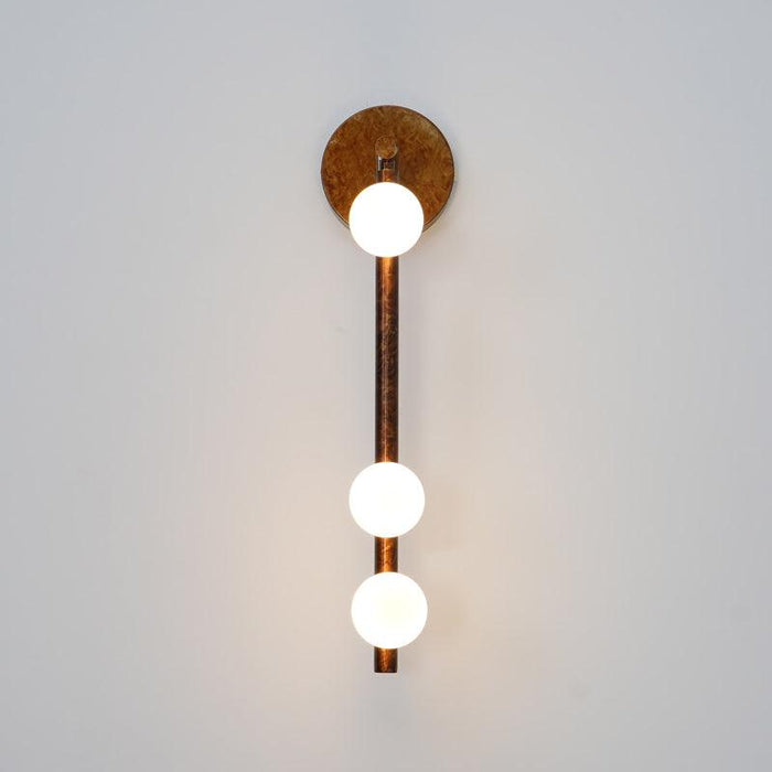 Brass Glass Tube Wall Lamp - DWHOME