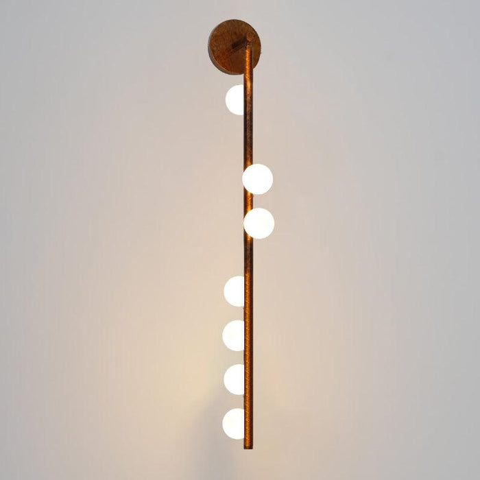 Brass Glass Tube Wall Lamp - DWHOME