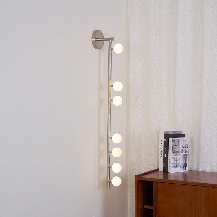 Brass Glass Tube Plug-in Wall Lamp - DWHOME