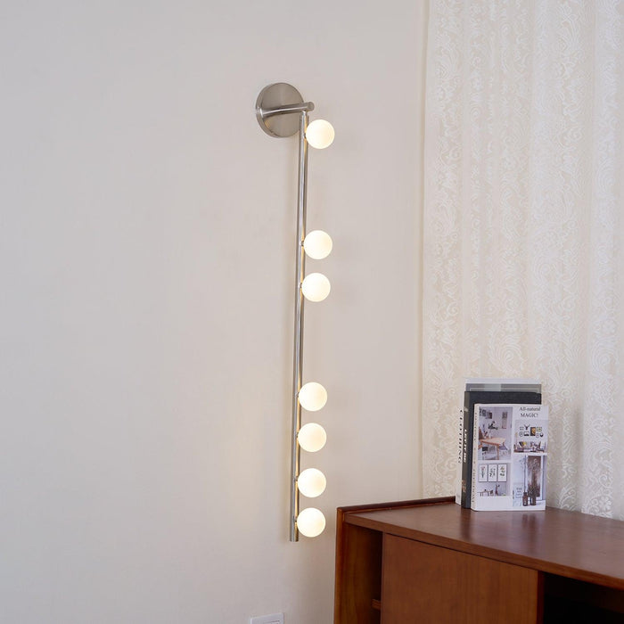 Brass Glass Tube Plug-in Wall Lamp - DWHOME