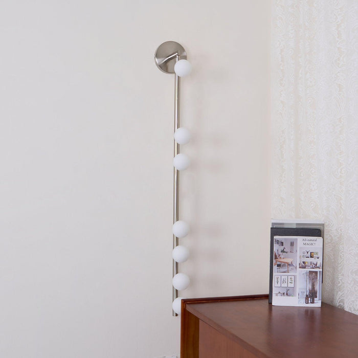 Brass Glass Tube Plug-in Wall Lamp - DWHOME