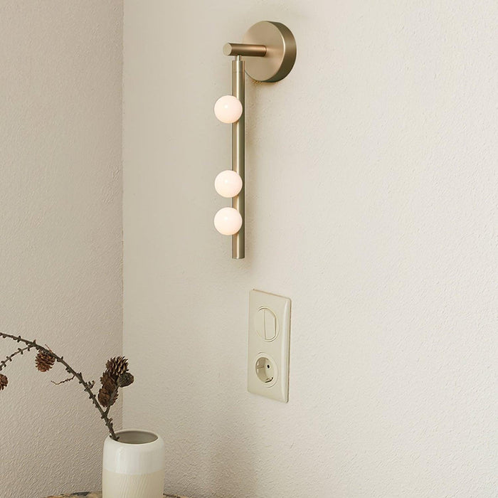 Brass Glass Tube Wall Lamp - DWHOME