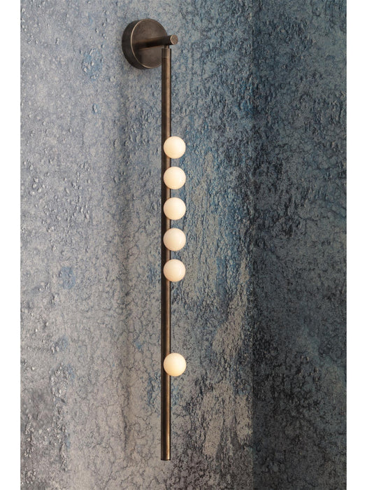 Brass Glass Tube Wall Lamp - DWHOME