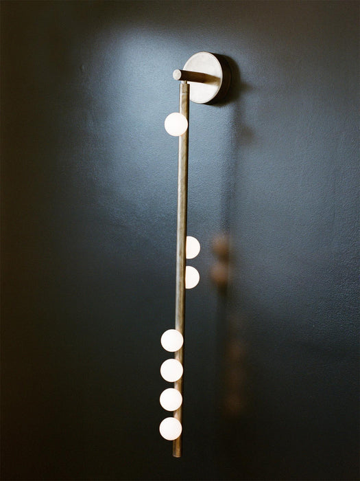 Brass Glass Tube Wall Lamp - DWHOME