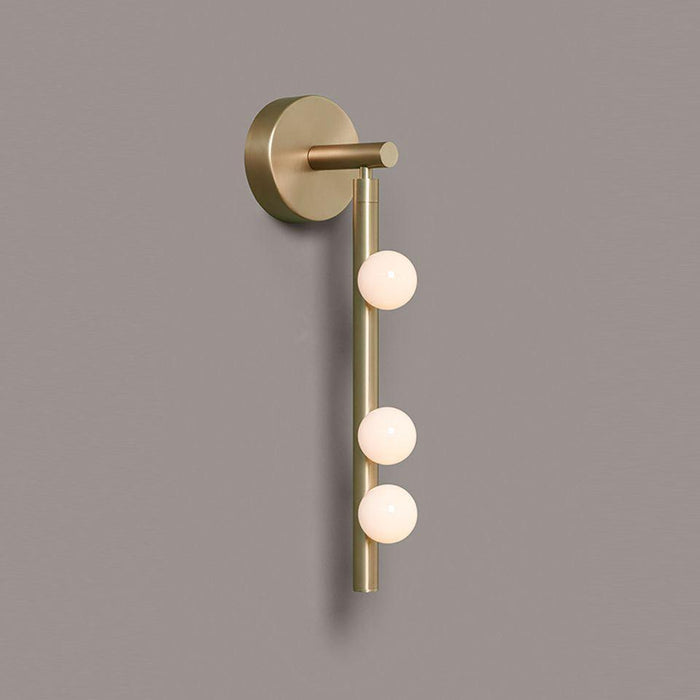 Brass Glass Tube Wall Lamp - DWHOME