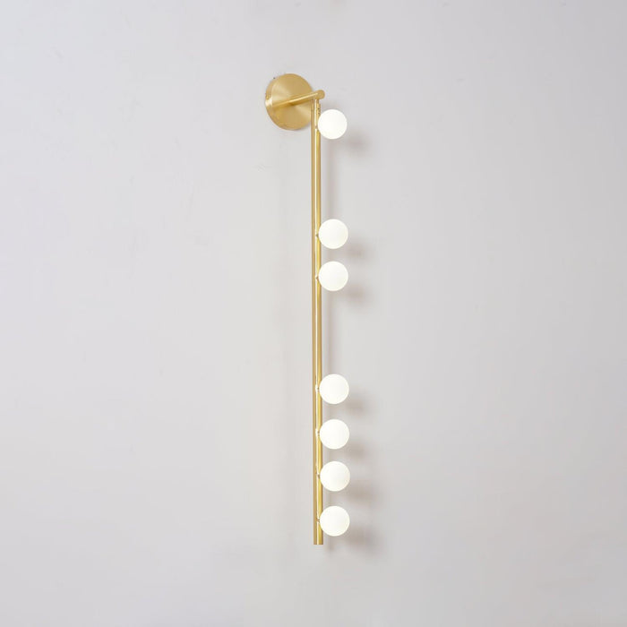 Brass Glass Tube Plug-in Wall Lamp - DWHOME