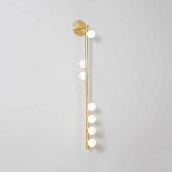 Brass Glass Tube Plug-in Wall Lamp - DWHOME