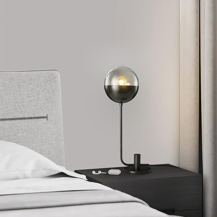 Brass Globular Table Lamp-DWHOME