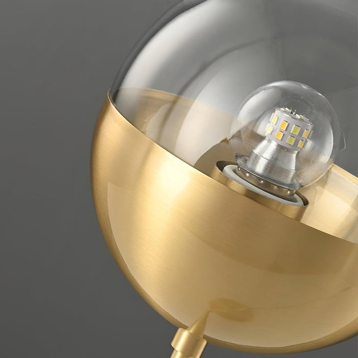 Brass Globular Table Lamp-DWHOME