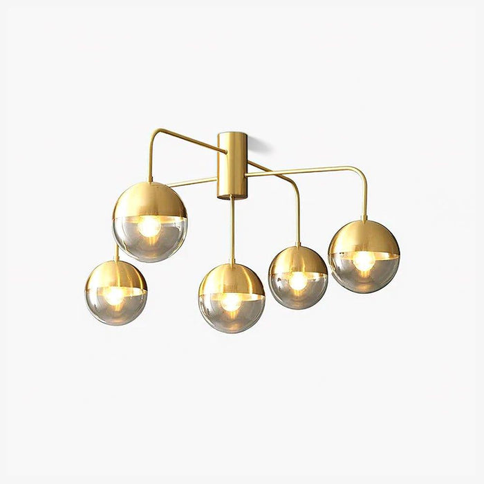 Brass Globulars Ceiling Lamp-DWHOME