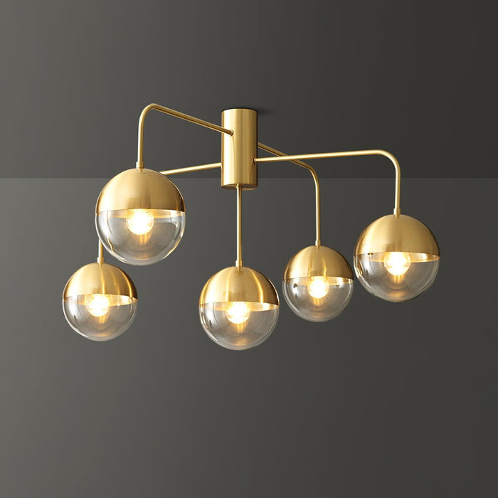 Brass Globulars Ceiling Lamp-DWHOME