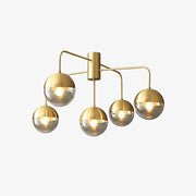 Brass Globulars Ceiling Lamp-DWHOME