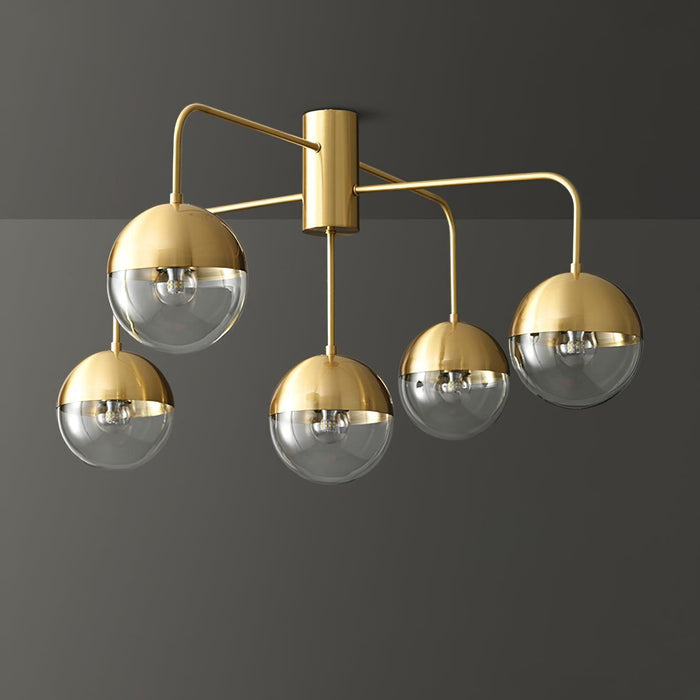 Brass Globulars Ceiling Lamp-DWHOME