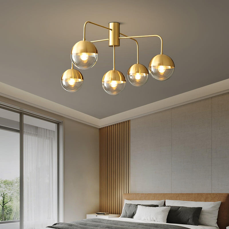 Brass Globulars Ceiling Lamp-DWHOME