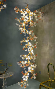 Brass Maple Branch Chandelier-DWHOME