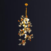 Brass Maple Branch Chandelier-DWHOME