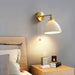 Brass Pleated Ceramic Wall Lamp.