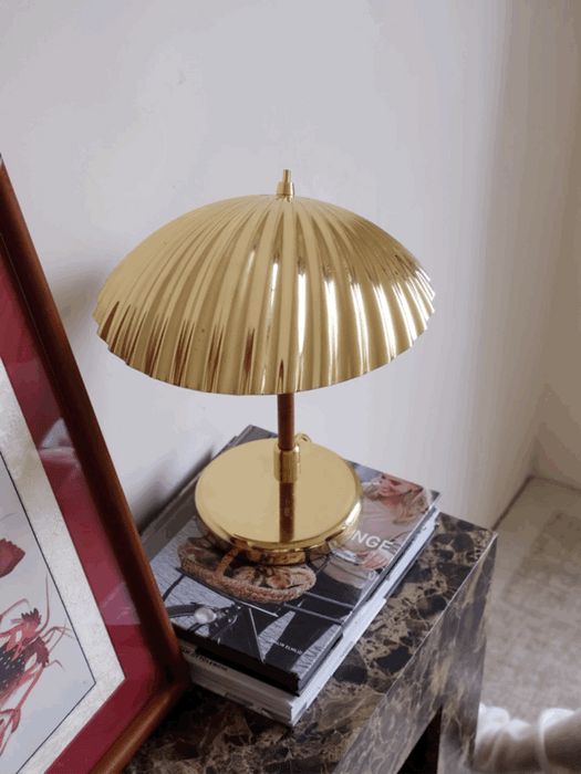 Brass Shell Table Lamp-DWHOME