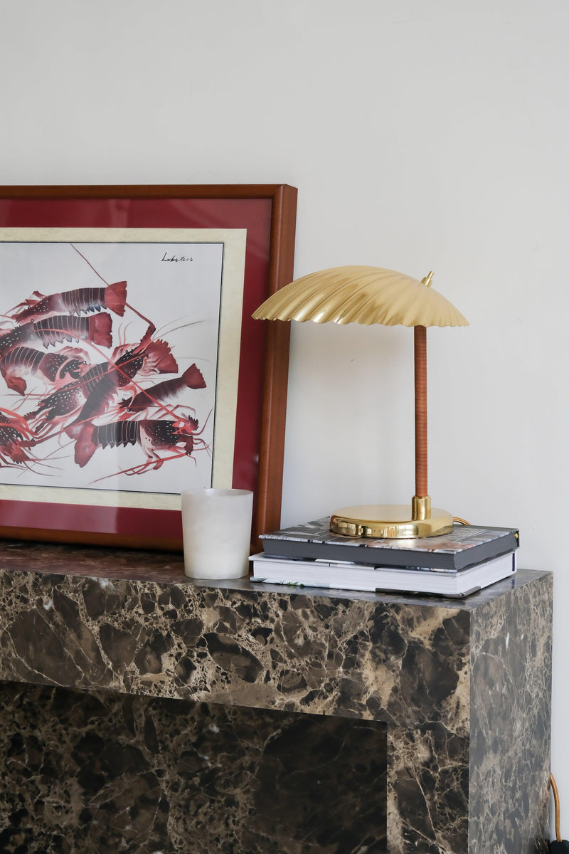 Brass Shell Table Lamp-DWHOME