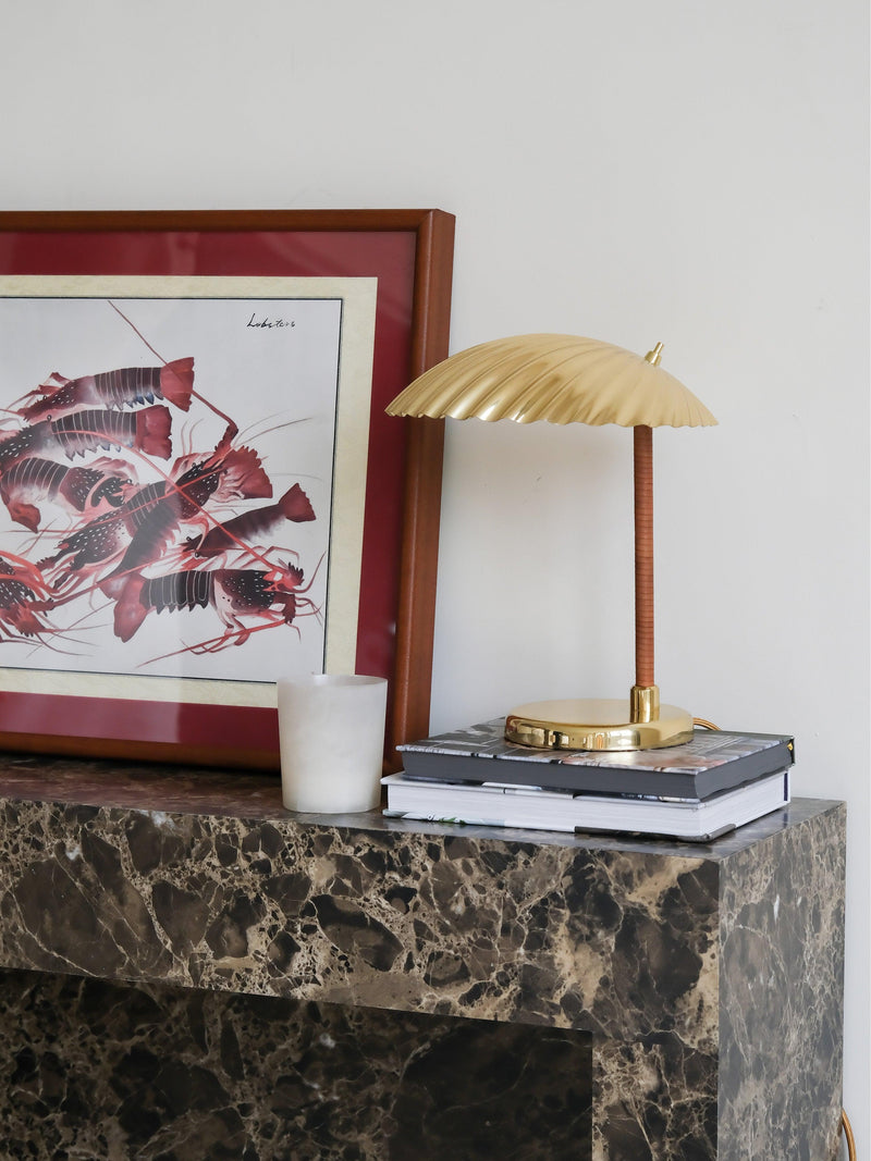 Brass Shell Table Lamp-DWHOME