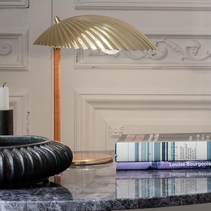 Brass Shell Table Lamp-DWHOME