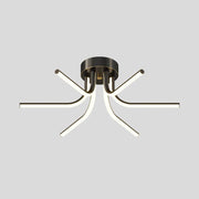 Brass Starbursts Ceiling Lamp-DWHOME