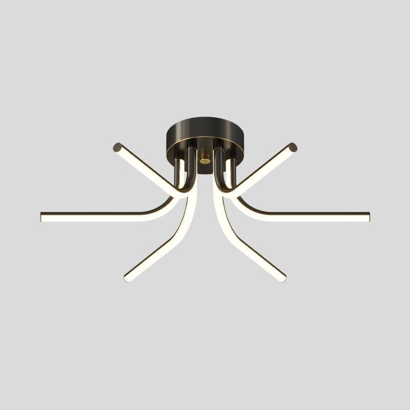 Brass Starbursts Ceiling Lamp-DWHOME