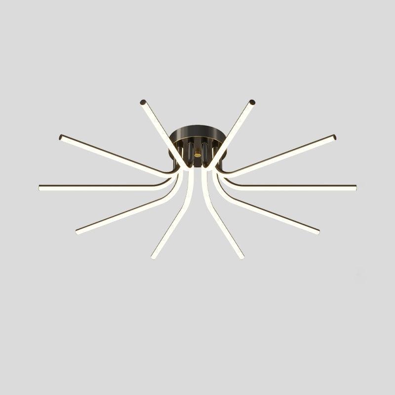 Brass Starbursts Ceiling Lamp-DWHOME