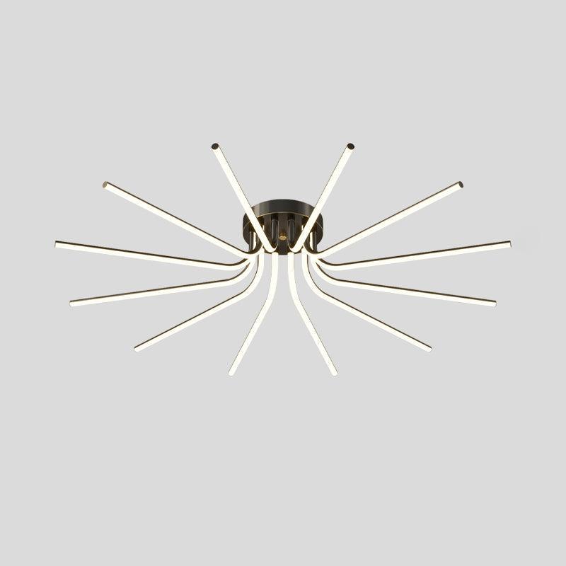 Brass Starbursts Ceiling Lamp-DWHOME