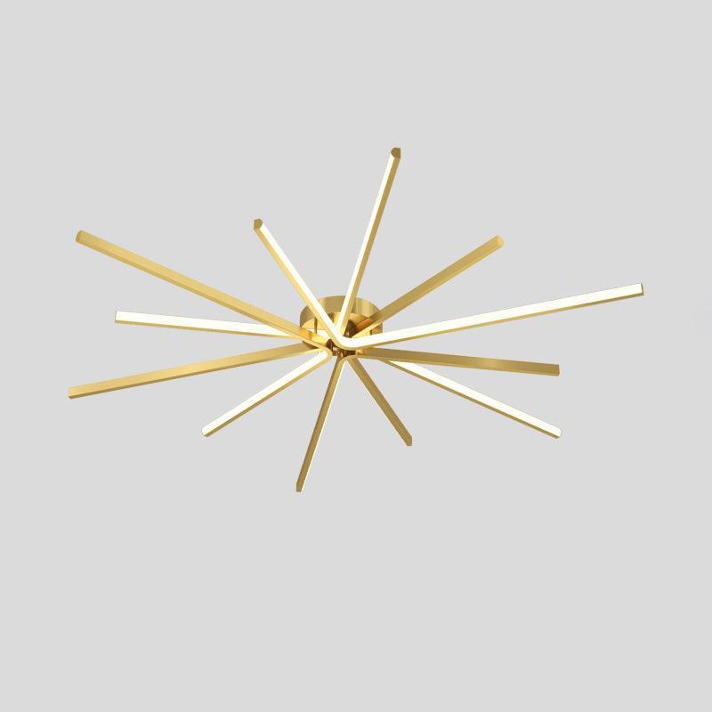 Brass Starbursts Ceiling Lamp-DWHOME