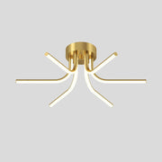 Brass Starbursts Ceiling Lamp-DWHOME