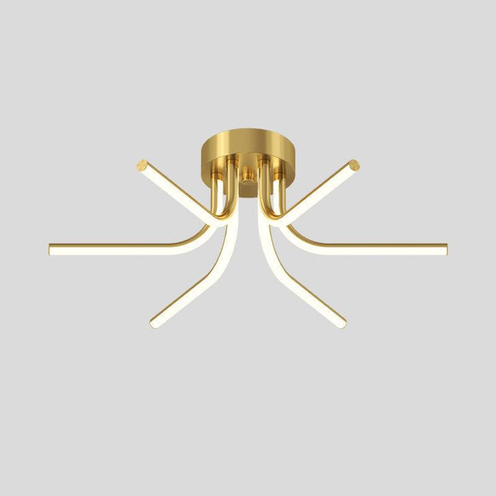 Brass Starbursts Ceiling Lamp - DWHOME