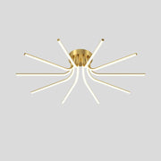 Brass Starbursts Ceiling Lamp-DWHOME