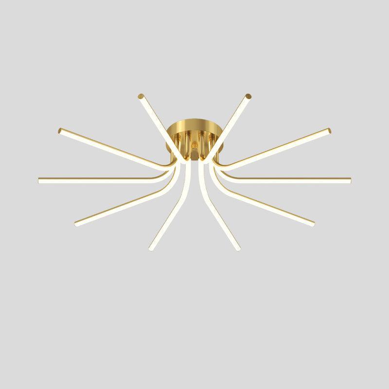Brass Starbursts Ceiling Lamp-DWHOME