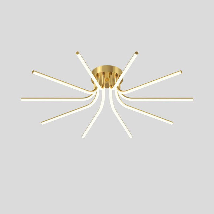 Brass Starbursts Ceiling Lamp - Vakkerlight