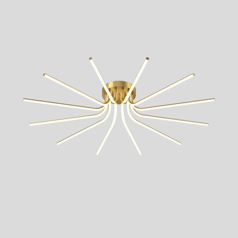 Brass Starbursts Ceiling Lamp-DWHOME