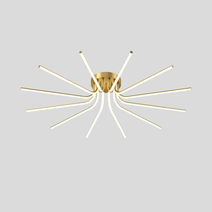 Brass Starbursts Ceiling Lamp - Vakkerlight