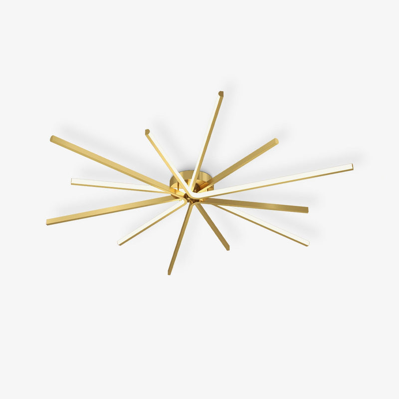 Brass Starbursts Ceiling Lamp-DWHOME