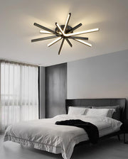 Brass Starbursts Ceiling Lamp-DWHOME