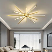 Brass Starbursts Ceiling Lamp-DWHOME