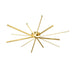 Brass Starbursts Ceiling Lamp - Vakkerlight