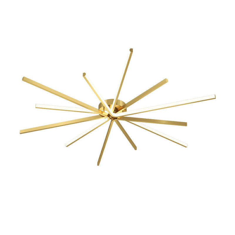 Brass Starbursts Ceiling Lamp-DWHOME