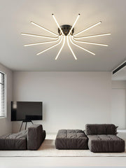 Brass Starbursts Ceiling Lamp-DWHOME