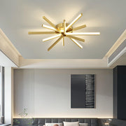 Brass Starbursts Ceiling Lamp-DWHOME