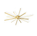 Brass Starbursts Ceiling Lamp - Vakkerlight