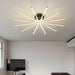 Brass Starbursts Ceiling Lamp.