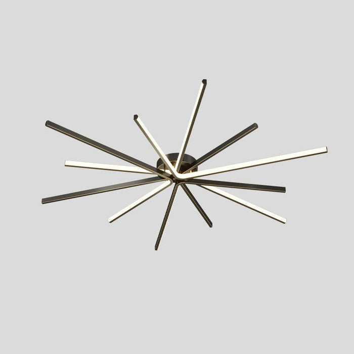 Brass Starbursts Ceiling Lamp - Vakkerlight