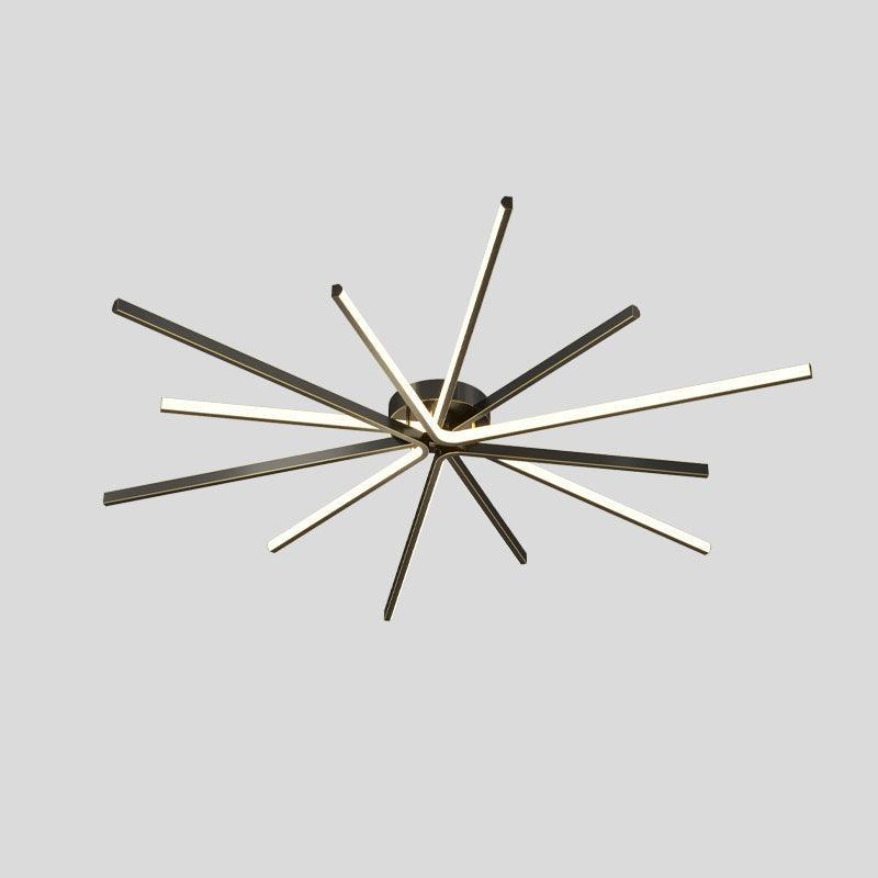 Brass Starbursts Ceiling Lamp-DWHOME